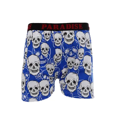 BOXER MOTIF Boxer Pria Dewasa Celana Dalam Santai Skull Pattern Biru Tua 1 xk_skull_pattern_bt_0