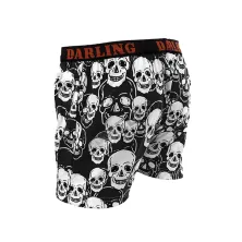 BOXER MOTIF Boxer Pria Dewasa Celana Dalam Santai Skull Pattern Hitam