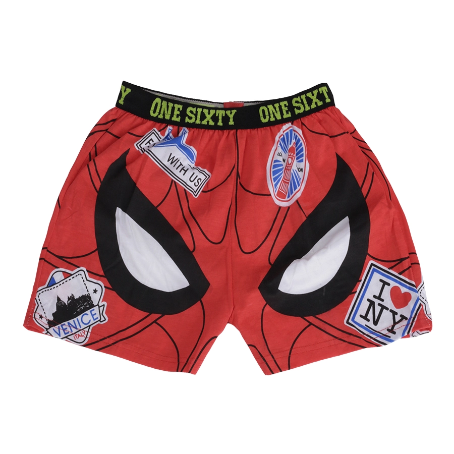 BOXER MOTIF BOXER PRIA DEWASA CELANA DALAM SANTAI SPIDERMAN MERAH CABE<br> 3 xk_spiderman_mc2