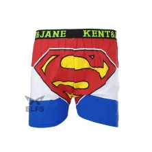 BOXER MOTIF Boxer Pria Dewasa Celana Dalam Santai Superman Half Biru Tua