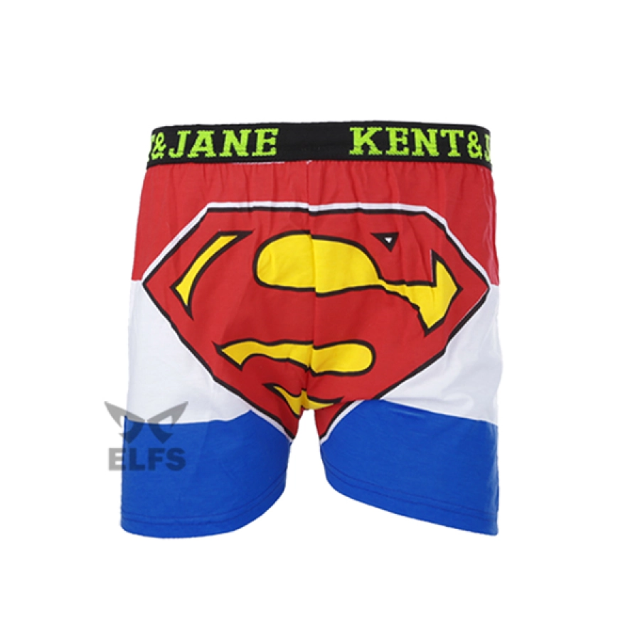 BOXER MOTIF Boxer Pria Dewasa Celana Dalam Santai Superman Half Biru Tua 1 xk_superman_half_bt_0