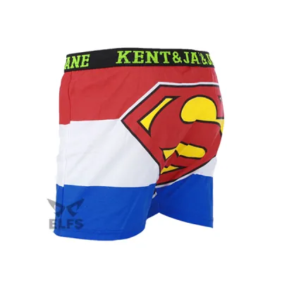 BOXER MOTIF Boxer Pria Dewasa Celana Dalam Santai Superman Half Biru Tua 2 xk_superman_half_bt_1
