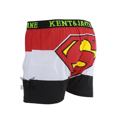 BOXER MOTIF Boxer Pria Dewasa Celana Dalam Santai Superman Half Hitam 2 xk_superman_half_hx_1