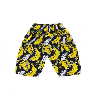 CELANA SANTAI ANAK Celana Dalam Pendek Anak Laki Laki Boxer Katun Gambar Banana Pattern Hitam 1 xka_banana_patten_hx_0