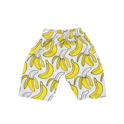CELANA SANTAI ANAK Celana Dalam Pendek Anak Laki Laki Boxer Katun Gambar Banana Pattern Putih 1 xka_banana_patten_px_0