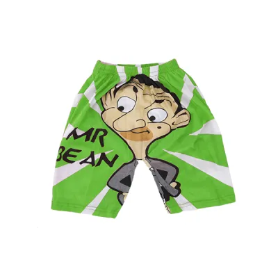 CELANA SANTAI ANAK Celana Dalam Pendek Anak Laki Laki Boxer Katun Gambar Mr Bean Hijau Tua 1 xka_mr_bean_it_0