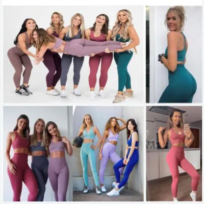 CELANA TRAINING PANJANG Setelan olahraga wanita Sports Bra + Legging Yoga Gym Fitness Zumba Hitam 4 yoga_set_hx3